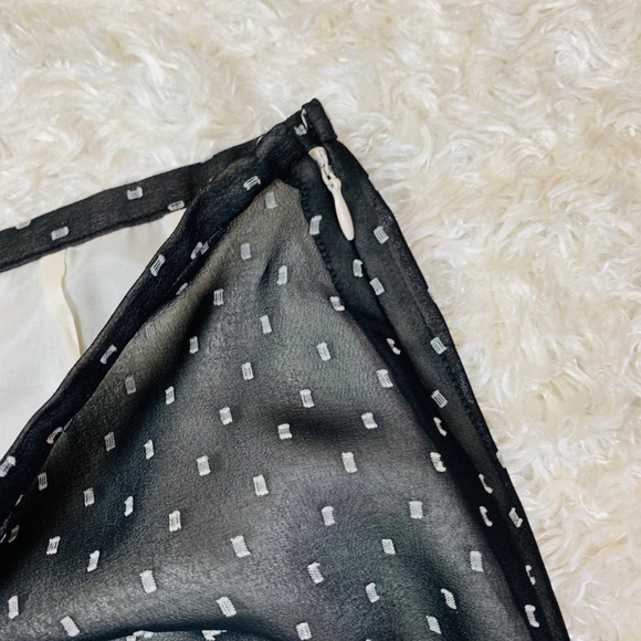 Ann Taylor Loft Size 4 Black White Career Skirt - Picture 5 of 6